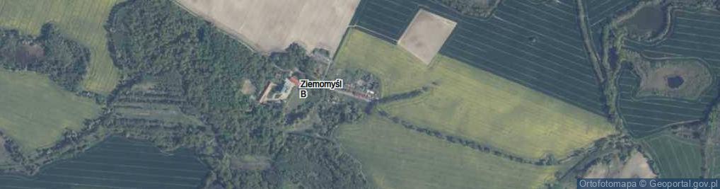 Zdjęcie satelitarne Ziemomyśl B ul.